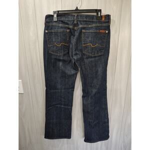 7 For All Mankind Dark Wash Denim Jeans Women's 31 Bootcut